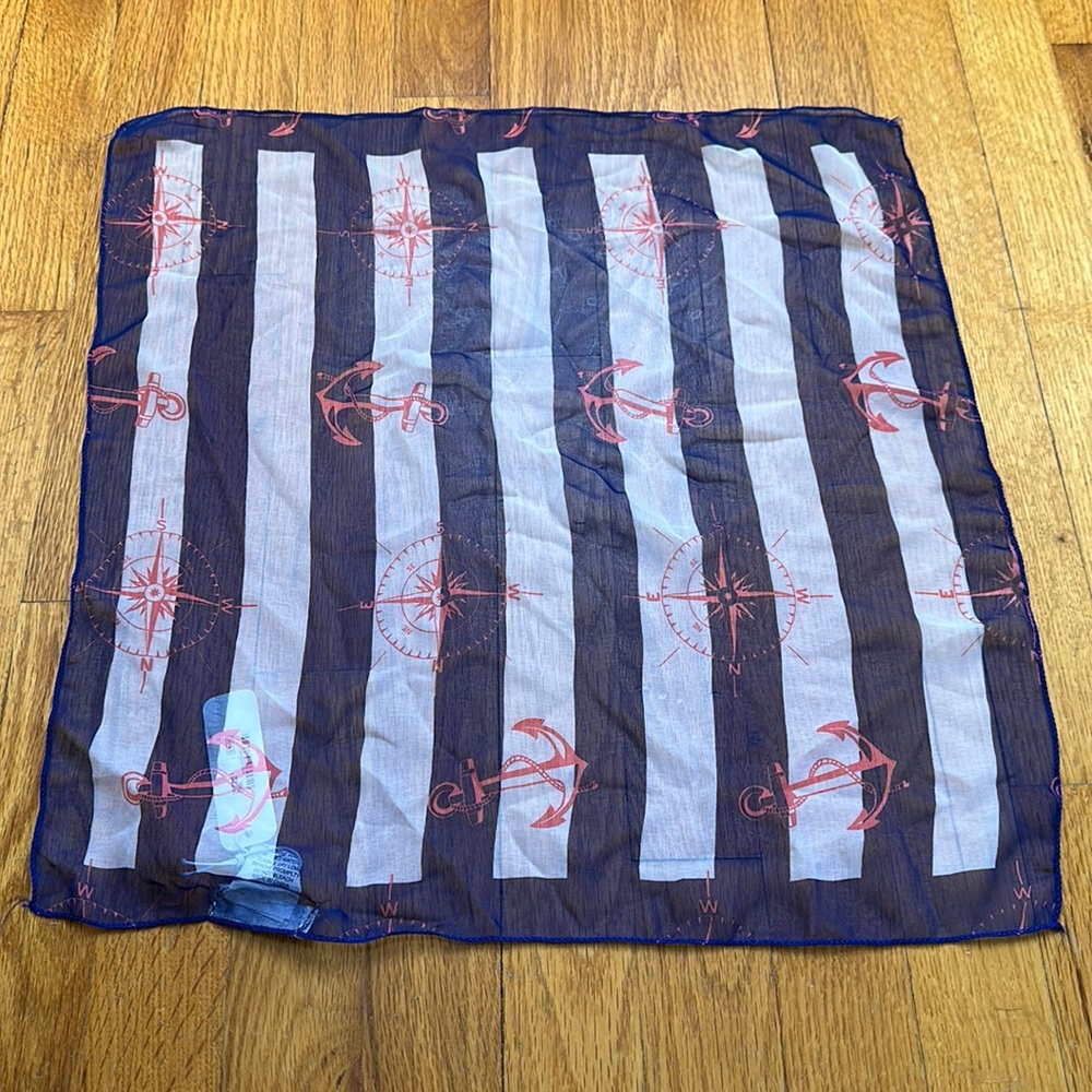 Charming Charlie Nautical Print Handbag Scarf